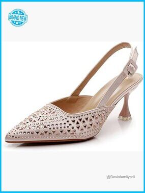 Slingback Pump Heels Dressy Evening Party Kitten Heel Women's Classic Pumps